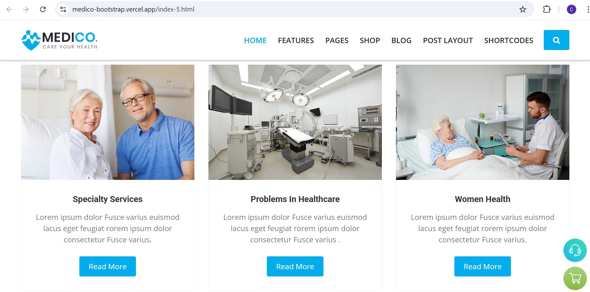 Service Page